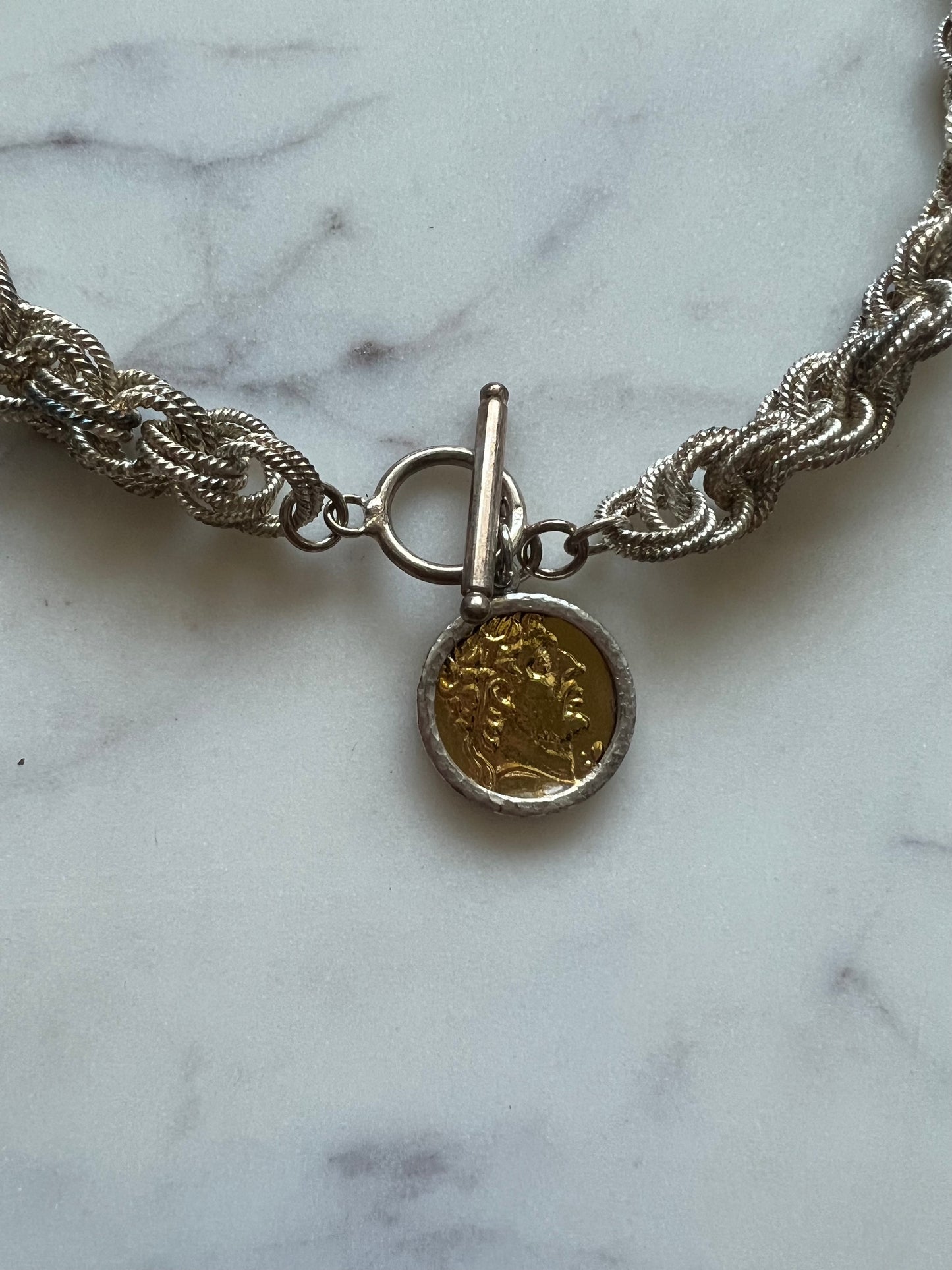 Silver Coin Necklace