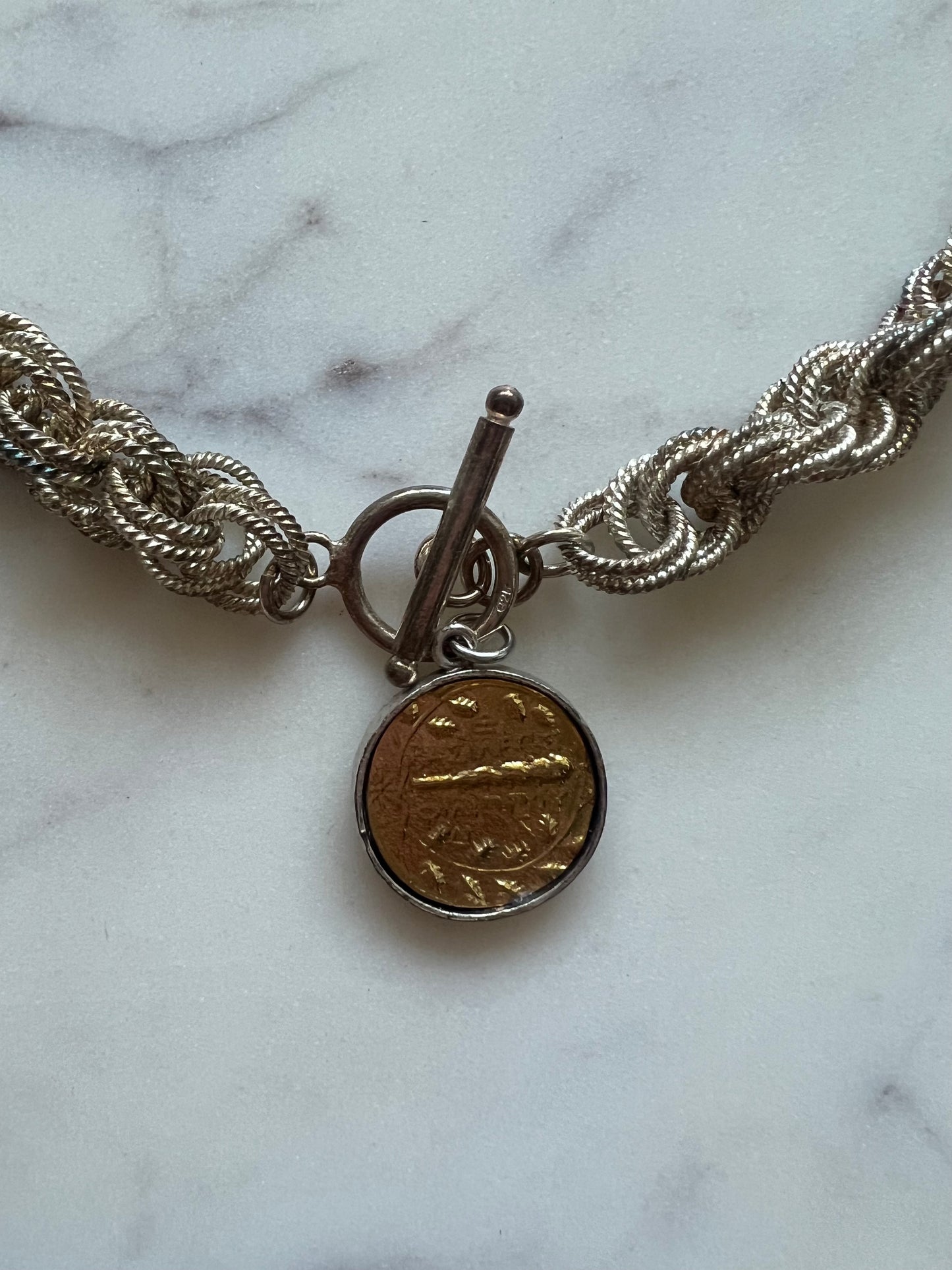 Silver Coin Necklace