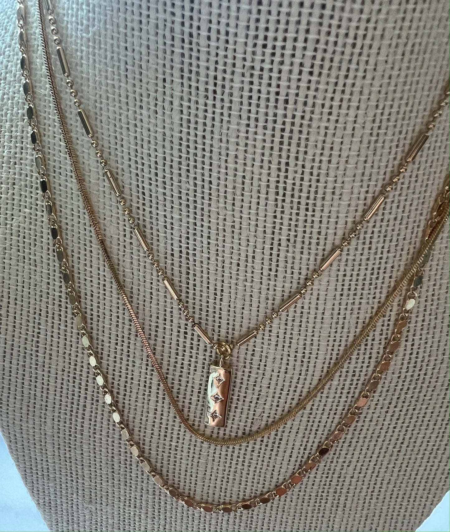 3 Star Stack Layering Necklaces