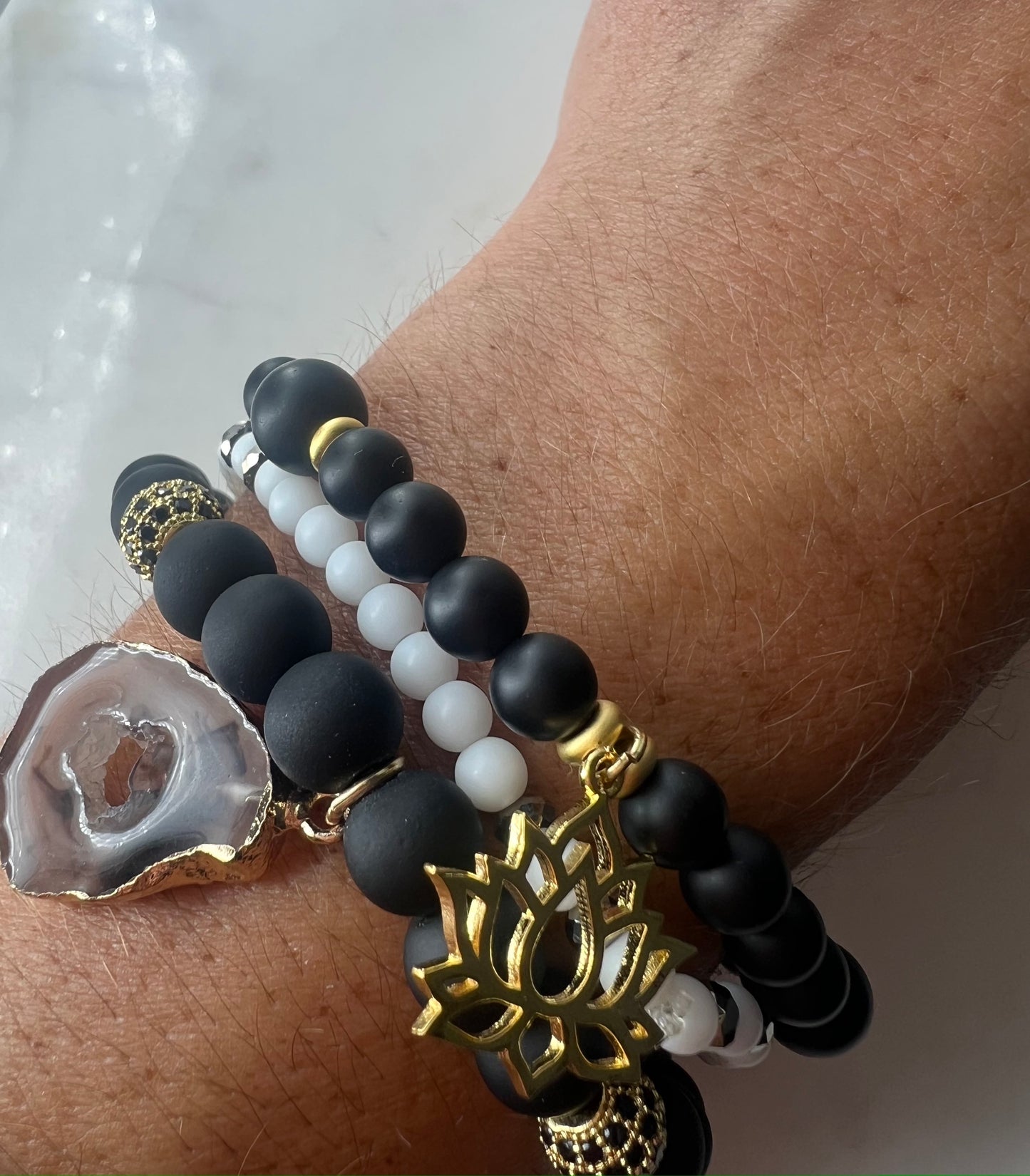 Black Matte Rock Bracelet