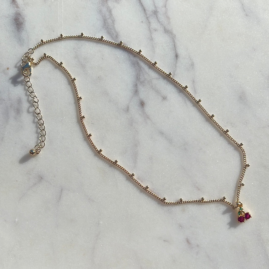 Cherry Charm Necklace