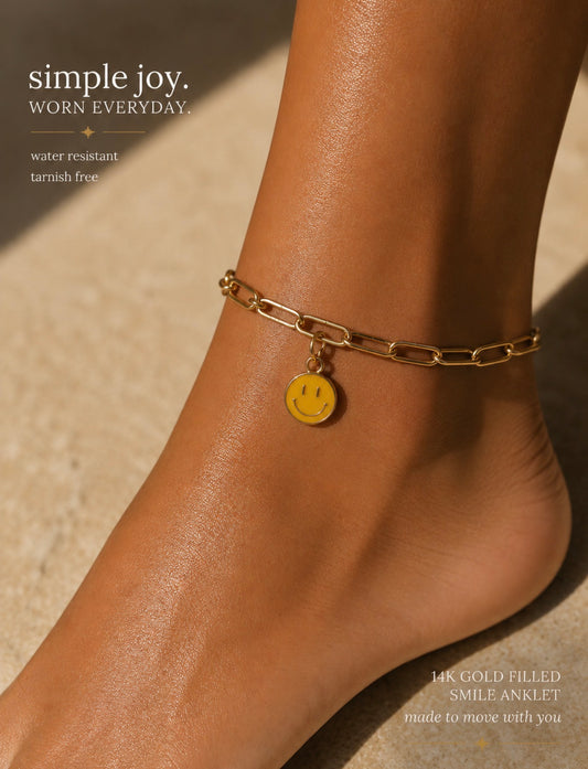 Smiley Ankle Bracelet