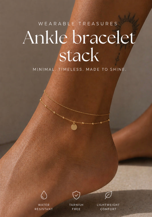 Ankle bracelet stack