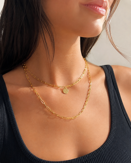 Hammered Pendant Necklace