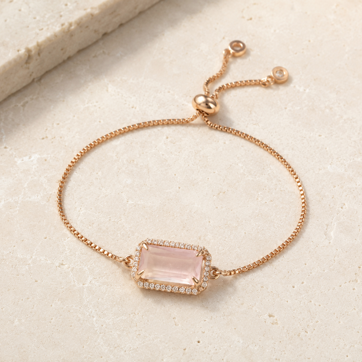 Pink Quartz Bracelet
