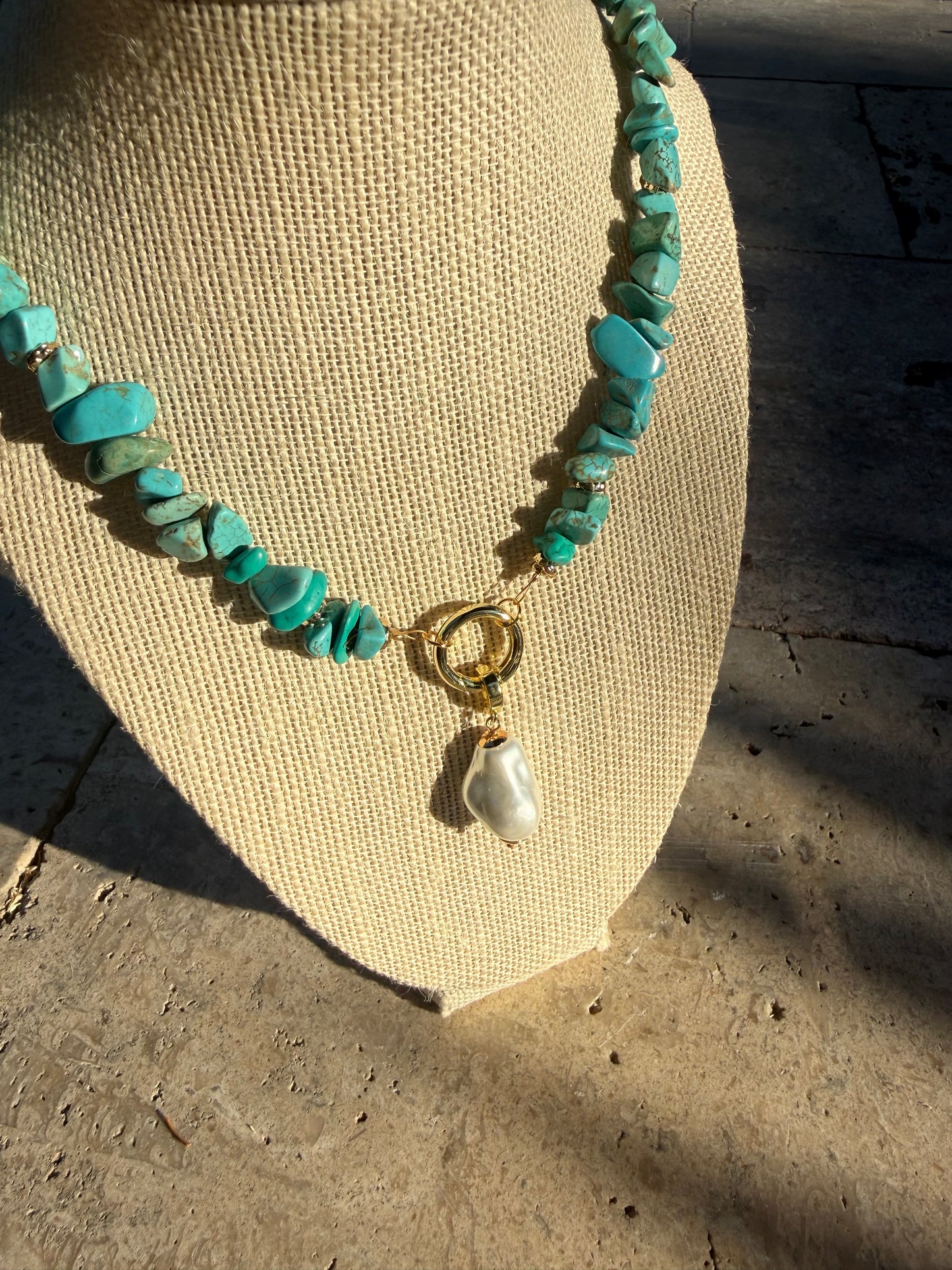 Turquoise time necklace ￼