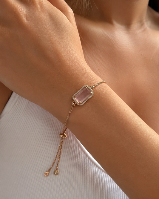 Pink Quartz Bracelet