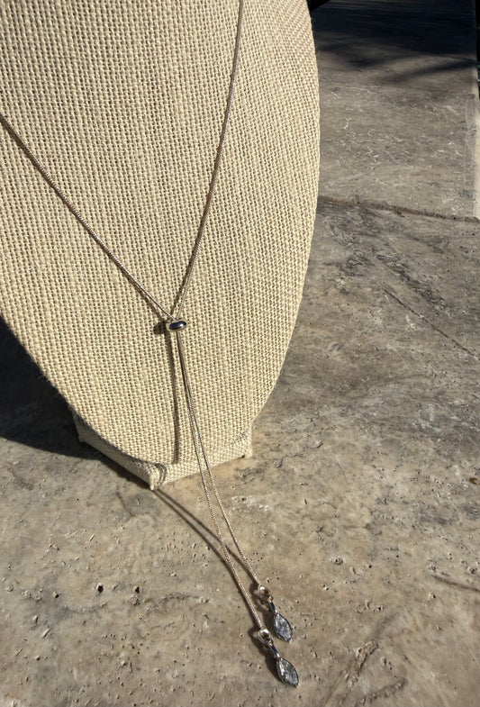 Lariat Sterling Silver Necklace