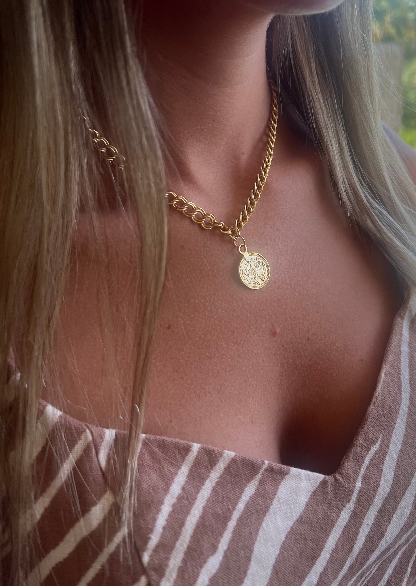 Coin Pendant Necklace